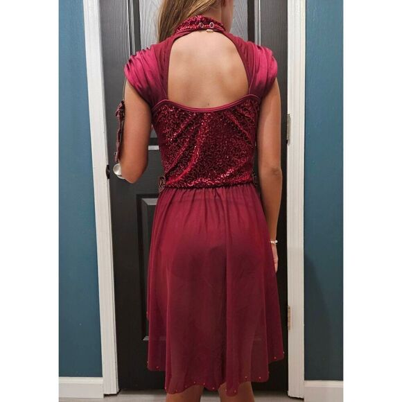 Weissman NWOT custom costume ruby red child large lyrical jazz contemporary - Picture 14 of 14